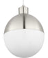 Globe LED 1-Light LED Pendant Brushed Nickel