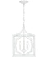 Anna 3-Light Foyer Textured White