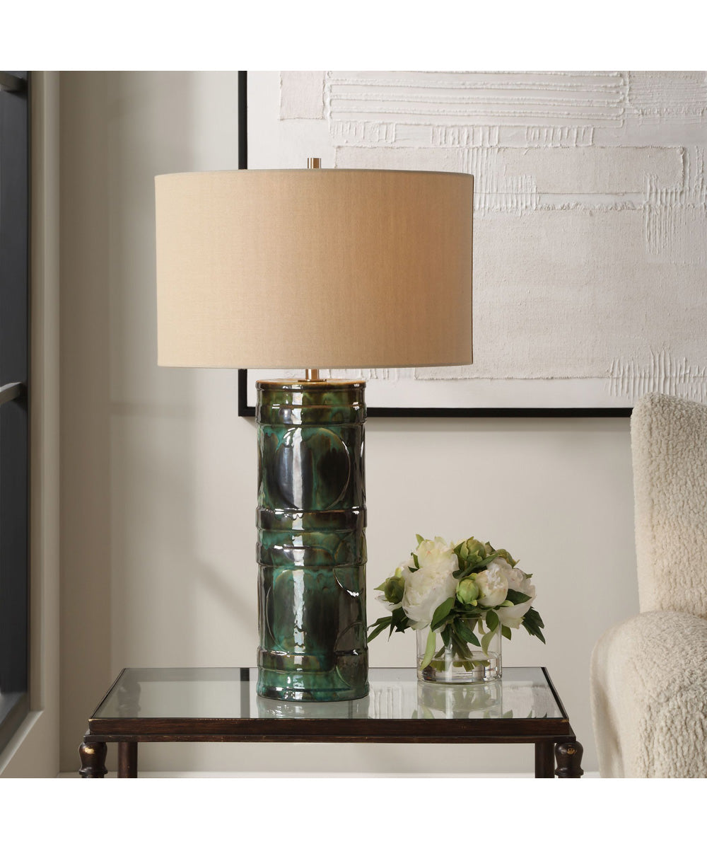 Loch Green Glaze Table Lamp