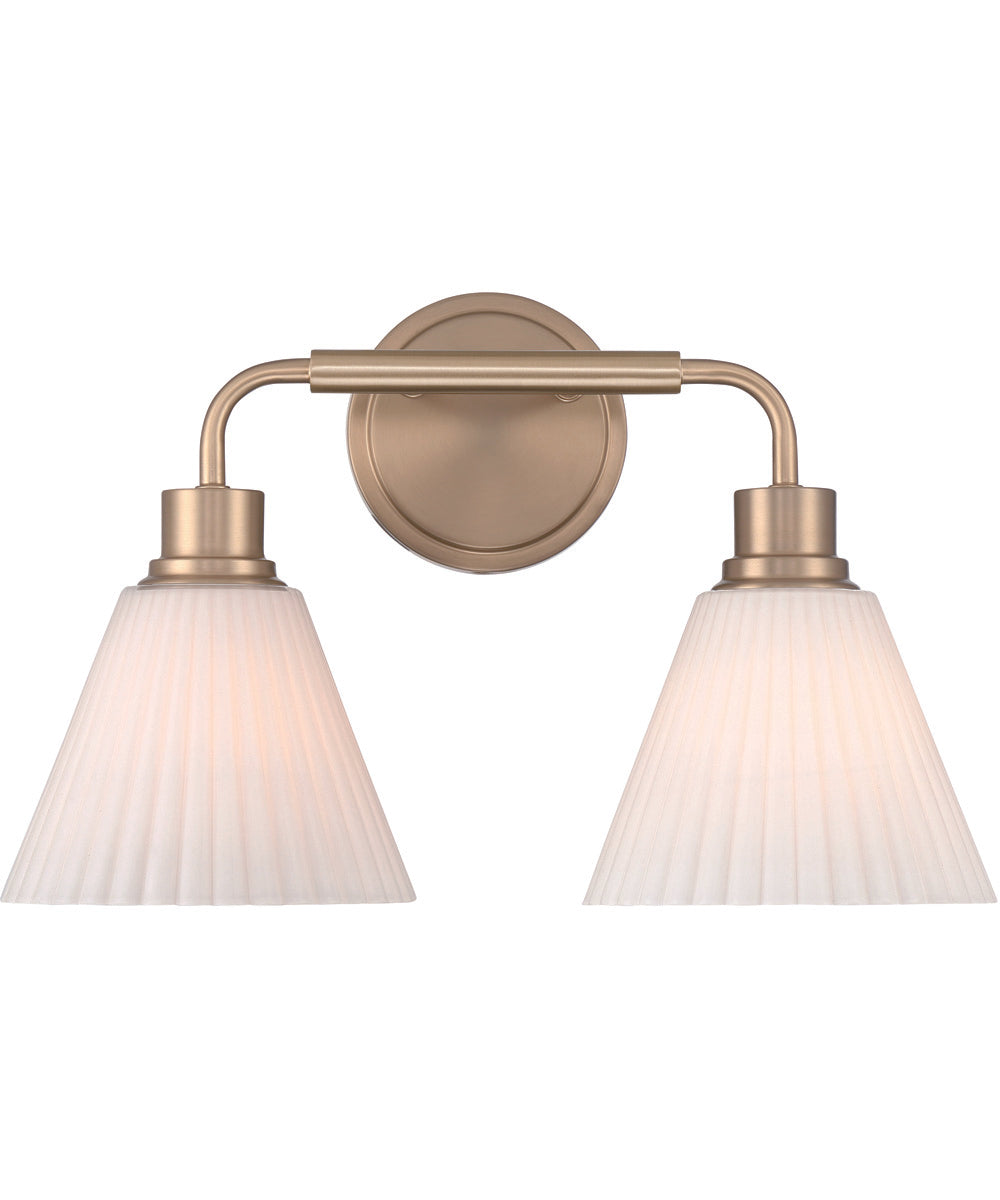 Pleated II 2-Light Lighting Premium Bronze