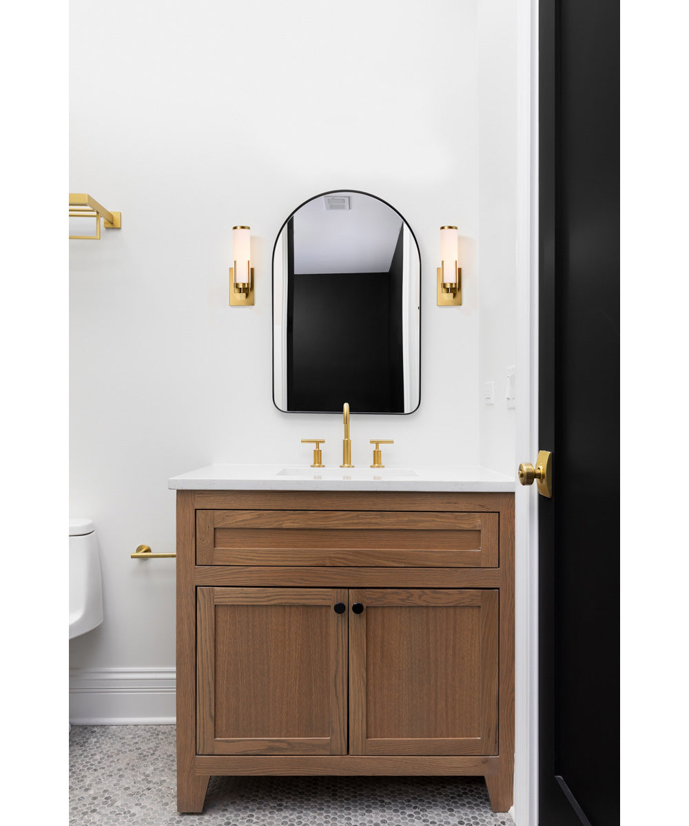 Roselle 1-Light Vanity & Wall Natural Brass