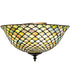 16" Wide Tiffany Fishscale Flush Mount
