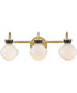 Lucy 3-Light Medium Three Light Vanity in Lacquered Brass
