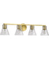Gianna 4-Light Vanity & Wall Vintage Brass