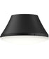 Avra Medium 2-Light Flush Mount with Etched White Glass Shade Matte Black