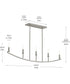 Jheni 5-Light Linear Chandelier Brushed Nickel