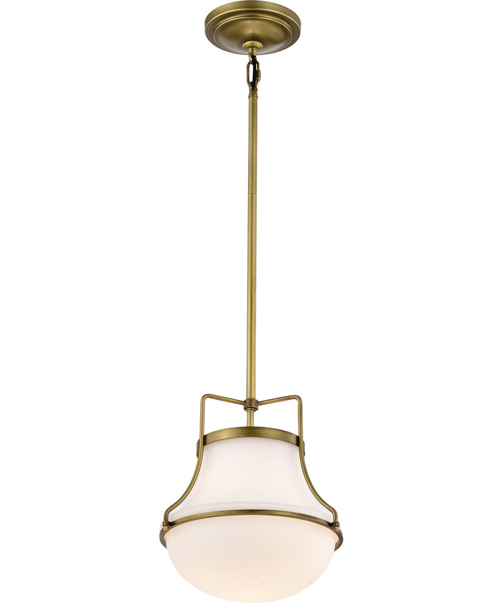 Valdora 1-Light Pendant Natural Brass
