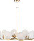 Oriya 8-Light Chandelier Aged Brass