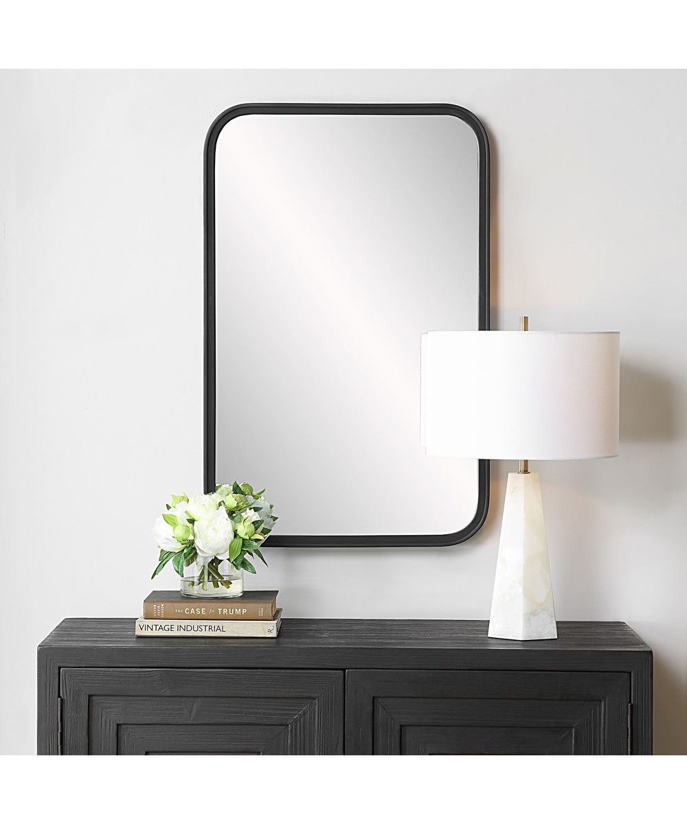 22x34" Wall Mirror Matte Black