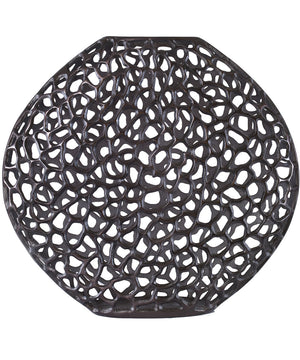 Web Dark Bronze Vase