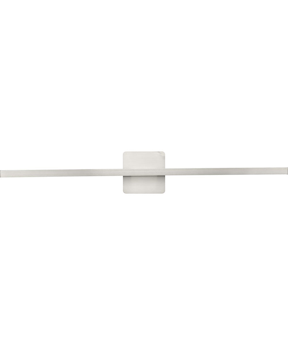 Phase 5 32 in. Slim Modern 3CCT Integrated LED Linear Vanity Light Brushed Nickel