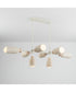 Pompeii 8-Light Pendant Travertine / Oyster