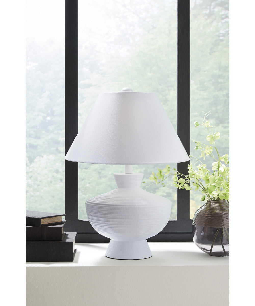 Harelwood Poly Table Lamp White