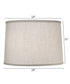 14x15x11 Cream Aberdeen Drum Hardback Lampshade