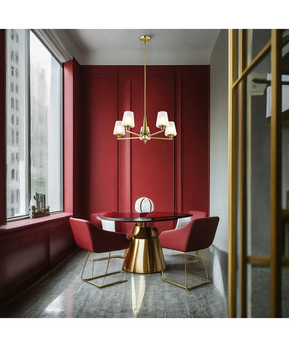 Lune 5-Light Chandelier Vintage Brass