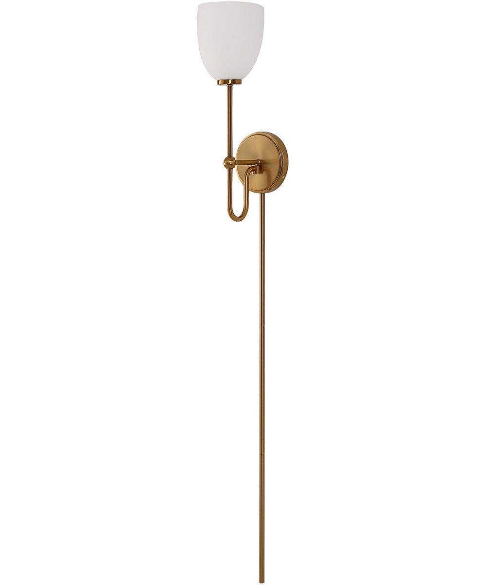 Trophy 1 Light Brass Sconce
