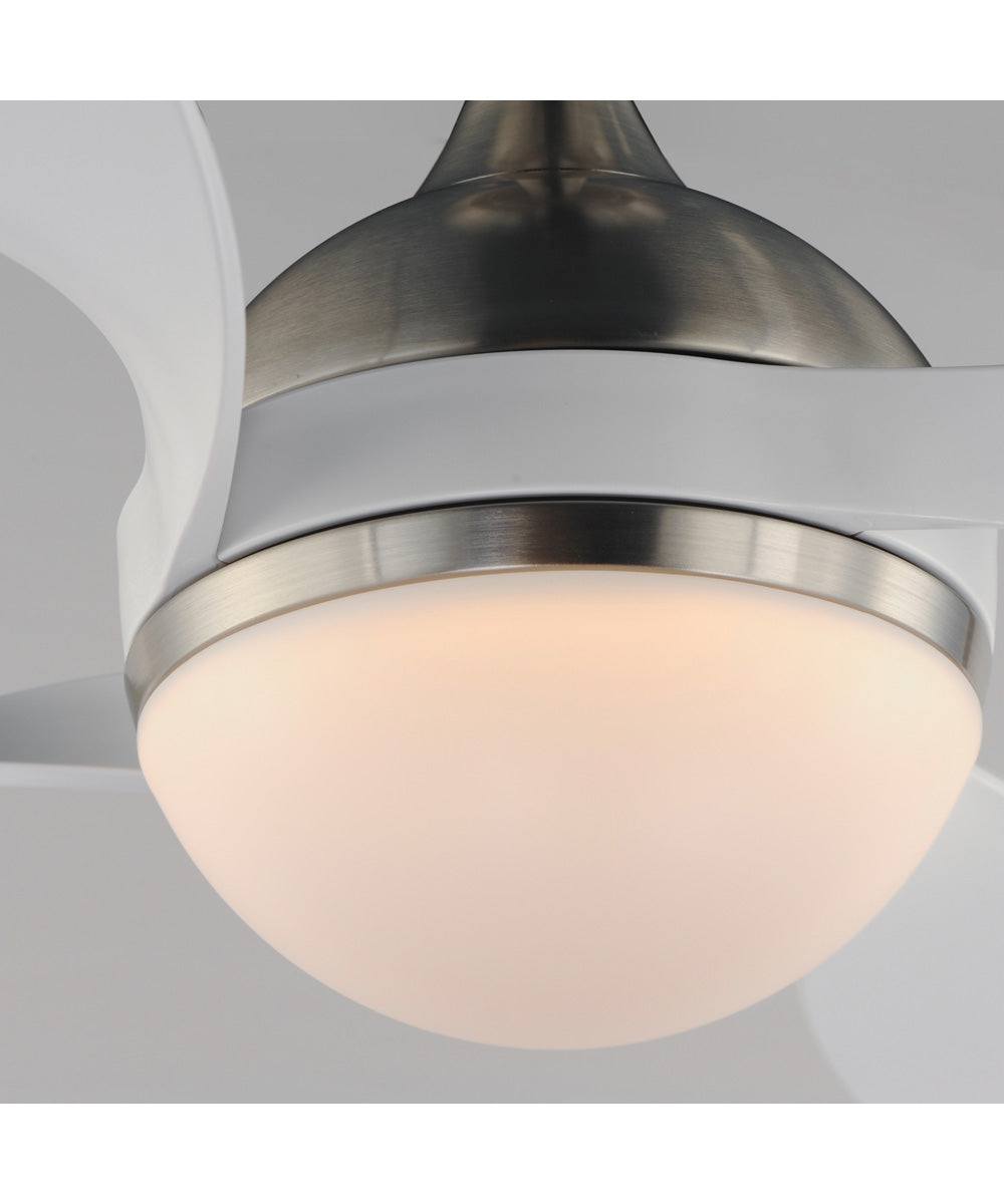 Bola 52 inch Indoor Fan w LED Light Kit Satin Nickel