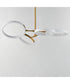 Hoopla 4-Light LED Pendant White/Gold