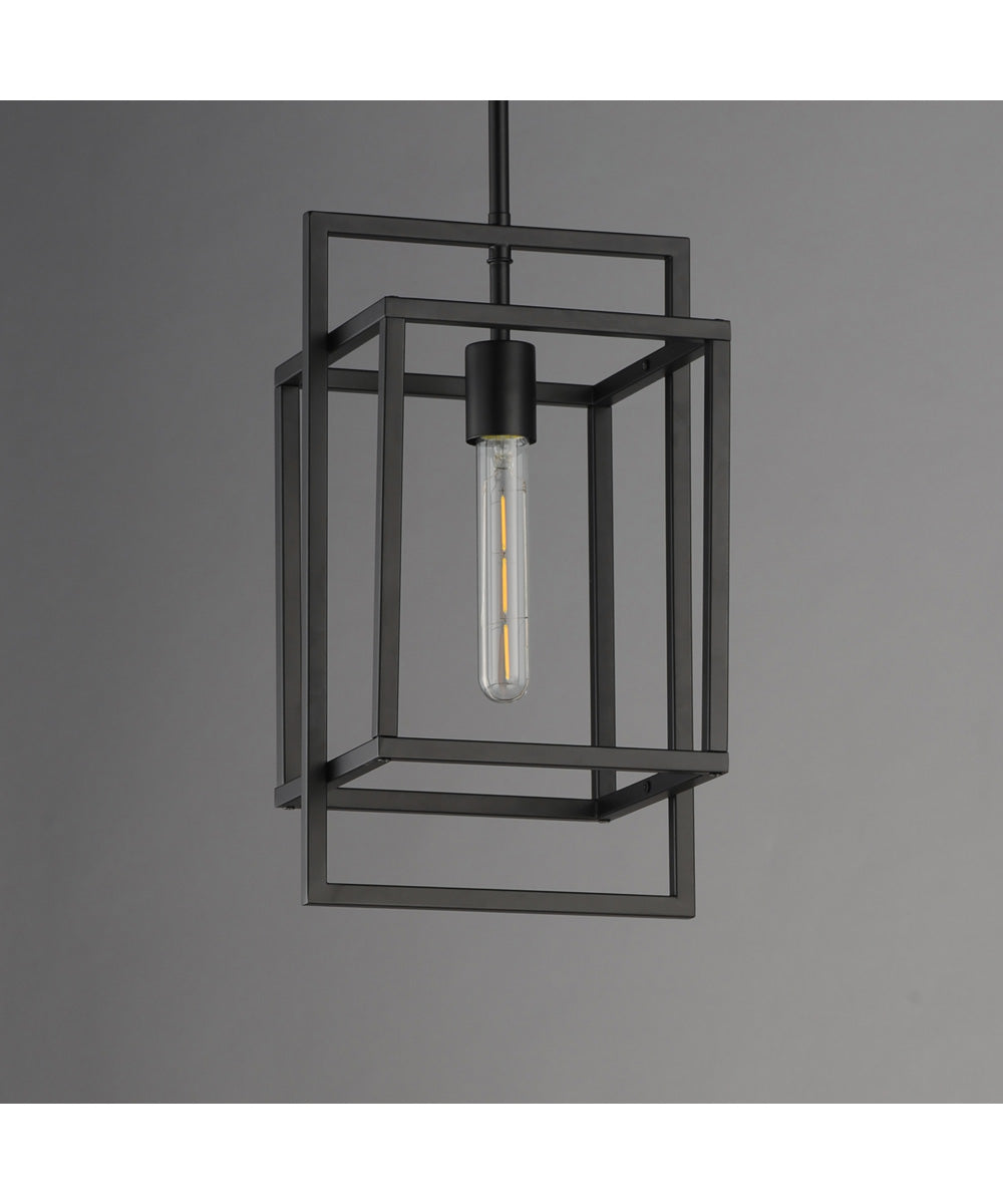 Gridline Single Pendant Black