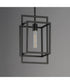 Gridline Single Pendant Black
