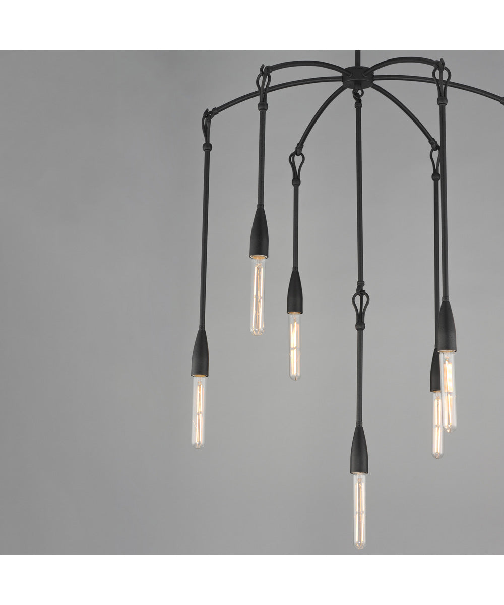 Pioneer 7-Light Chandelier Anthracite