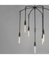Pioneer 7-Light Chandelier Anthracite