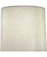 14x15x14 Natural Side Pleat Butcher Linen Deep Drum Hardback Lampshade