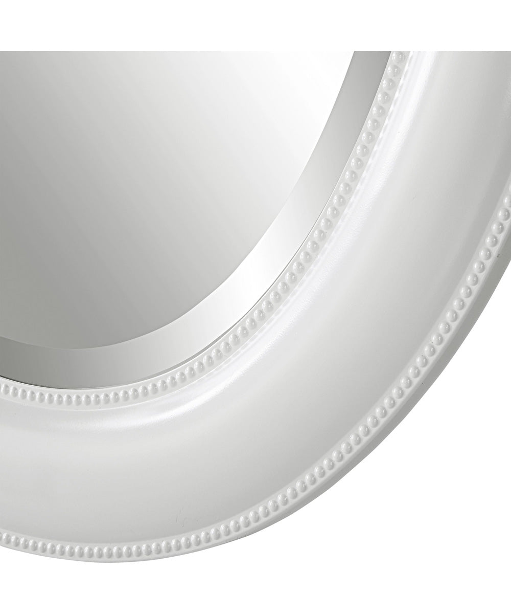 22x30" Wall Mirror in a Clean Crisp White Finish