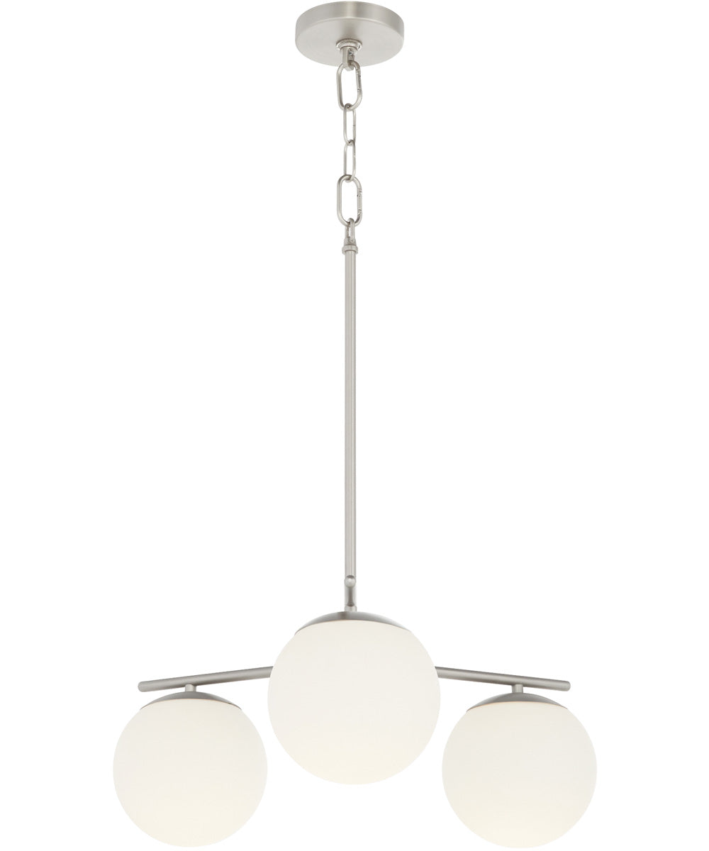 Jasper 3-light Chandelier Satin Nickel