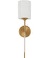 Awyr 1 Light Brass Sconce