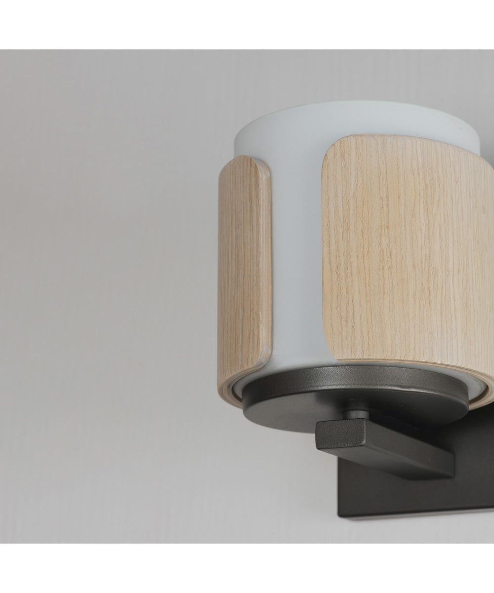 Draughtsman Wall Sconce Natural Wood/Charcoal