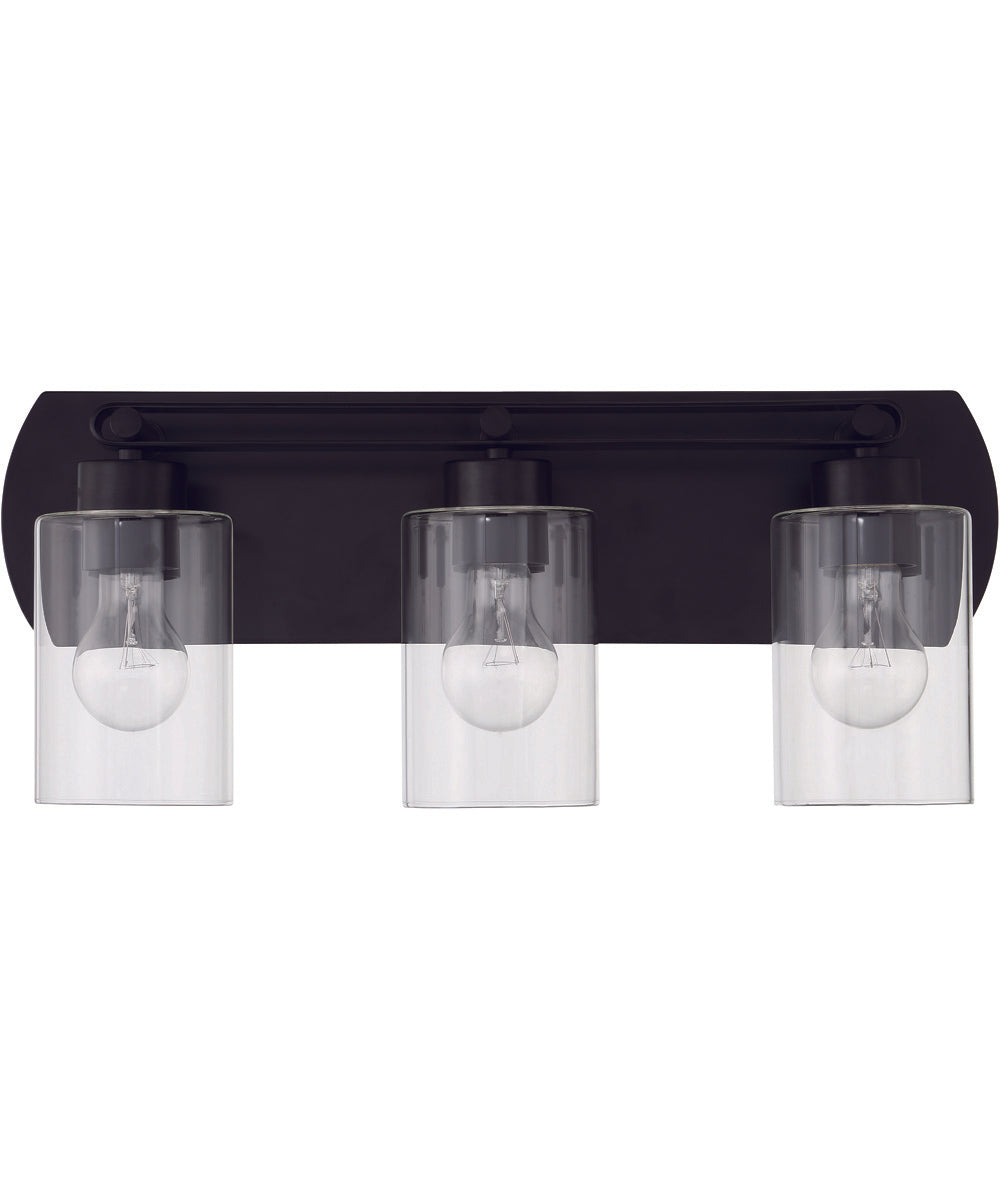 Hendrix 3-Light Lighting Flat Black