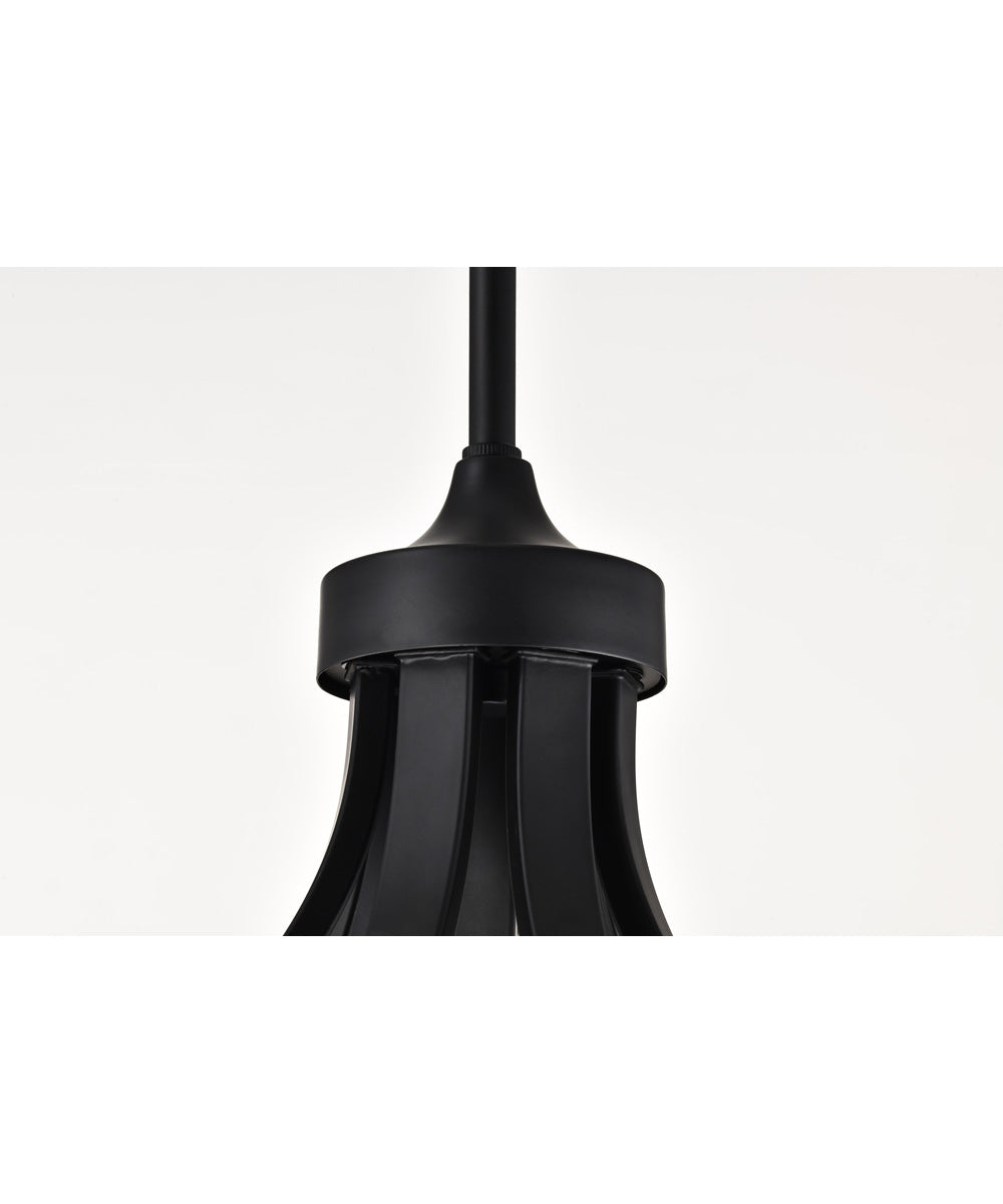 Solara 7-Light Chandelier Matte Black