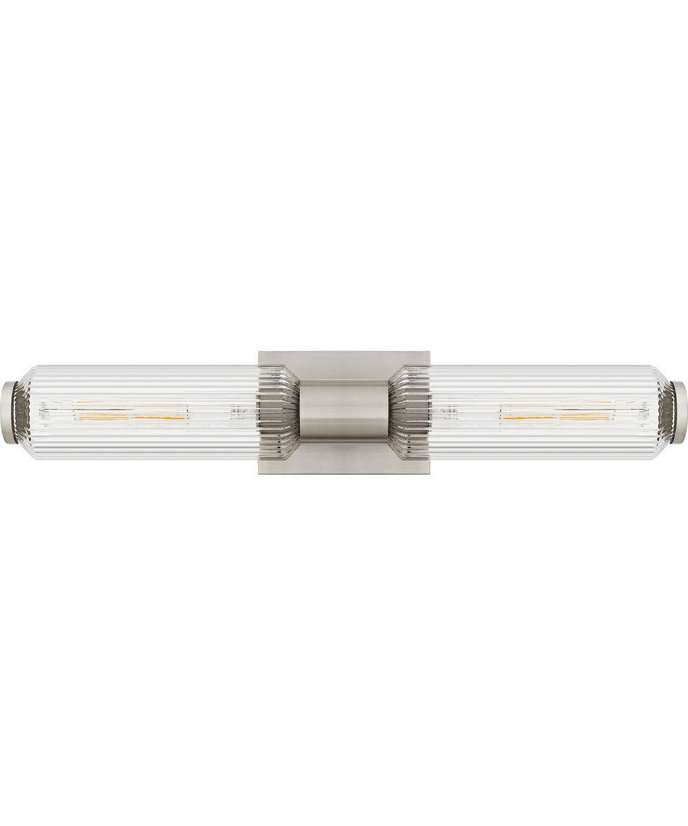 Hawes Medium 2-light Bath Light Brushed Nickel