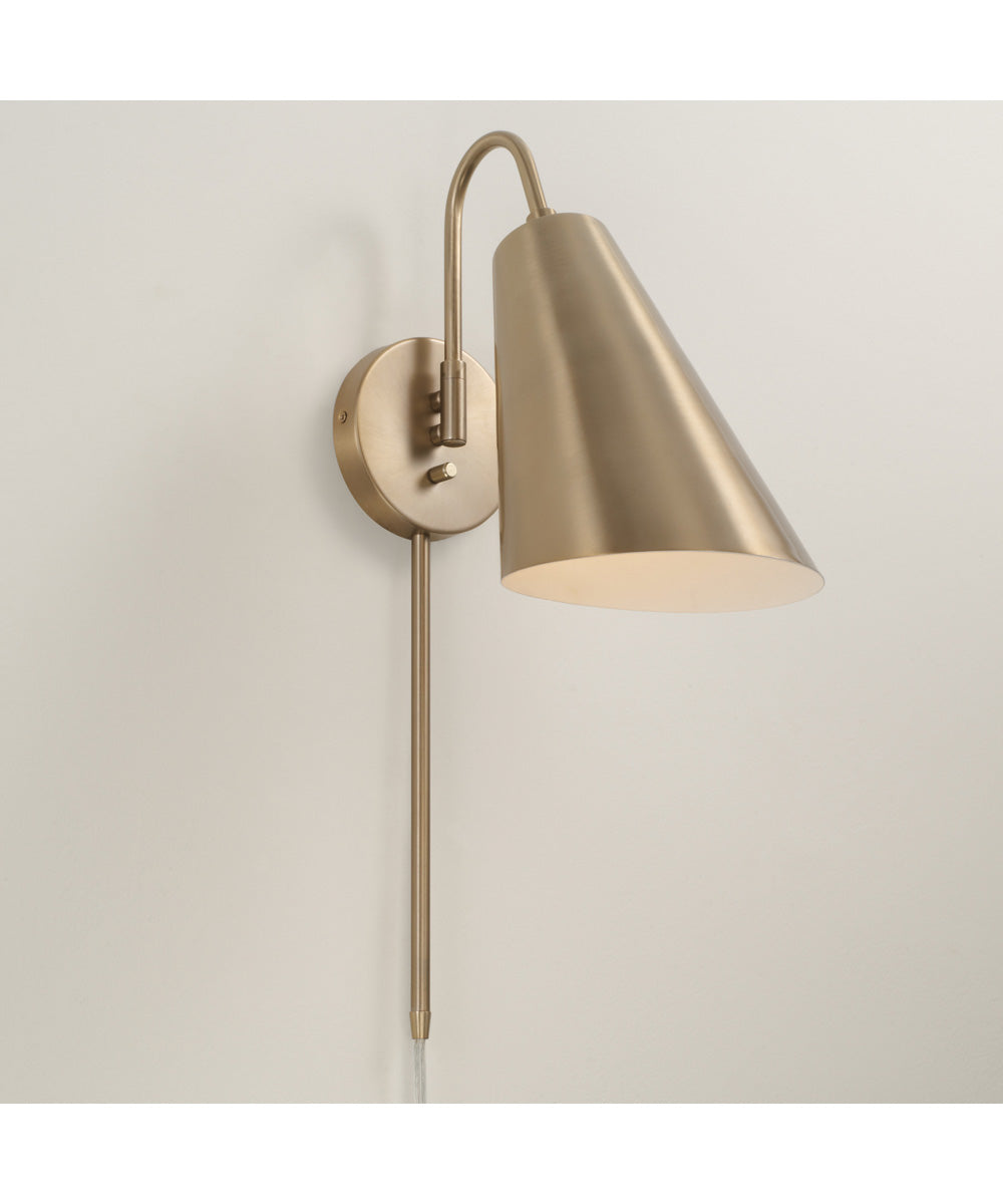 Leo 1-Light Sconce Matte Brass