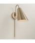 Leo 1-Light Sconce Matte Brass