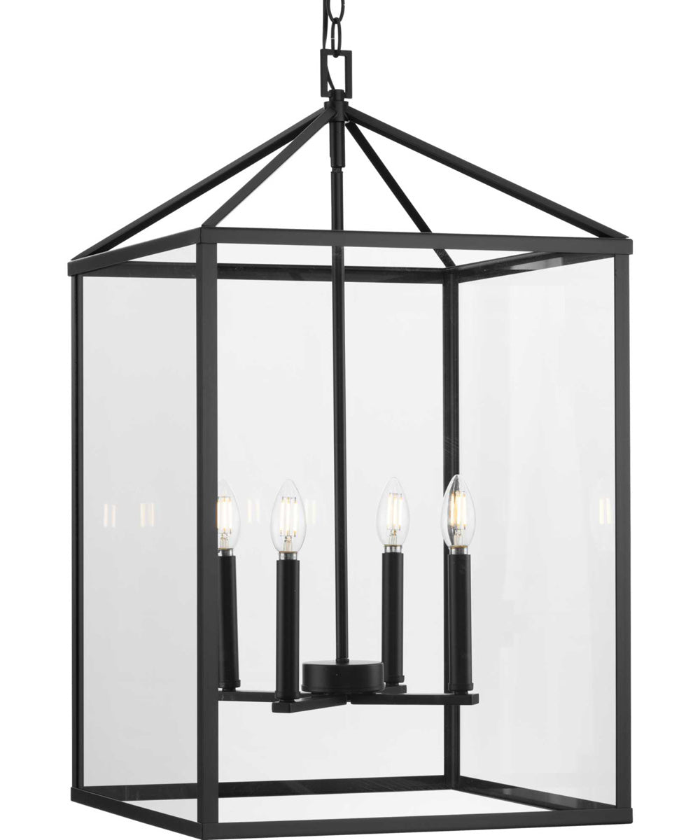 Hillcrest 4-Light Transitional Hall & Foyer Light Matte Black