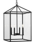 Hillcrest 4-Light Transitional Hall & Foyer Light Matte Black