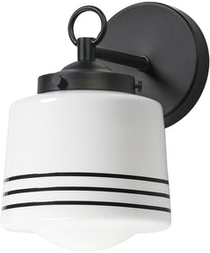 Eureka 1-Light Wall Scone Black