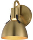 Dusk 1-Light Wall Sconce Satin Brass