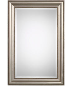 24x36" Wall Mirror Lightly Antiqued Champagne Silver Leaf