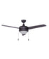 50" Contempo 3-Blade Ceiling Fan Oil Rubbed Bronze Finish with Integrated LED Light