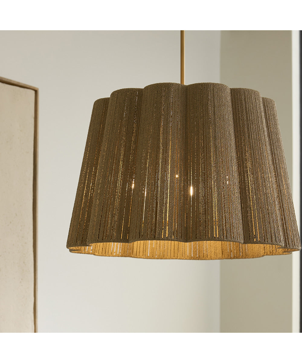 Anton 3-light Pendant Brushed Brass