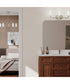 Mack 3-Light Vanity Light with Layered Glass Shades Brushed Nickel