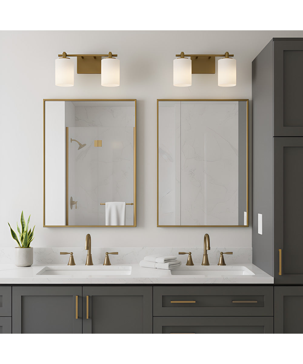 Morris 2-light Bath Light Weathered Brass