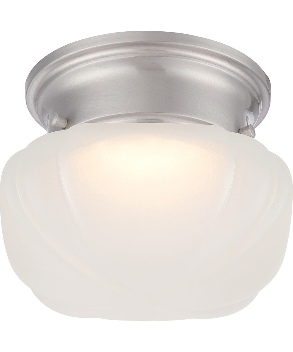 6"W Bogie 1-Light LED Close-to-Ceiling Brushed Nickel
