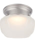 6"W Bogie 1-Light LED Close-to-Ceiling Brushed Nickel