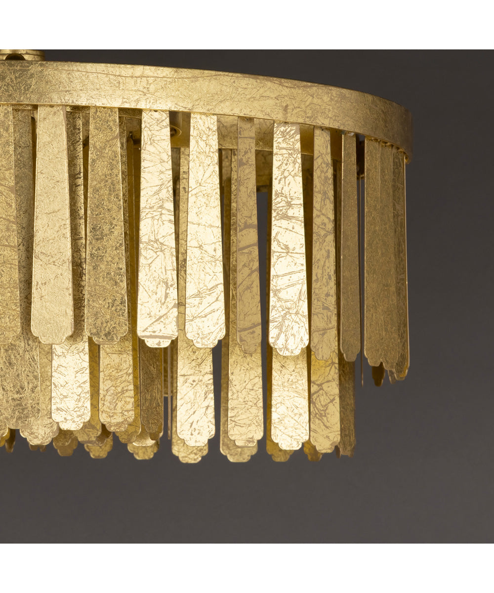 Regalia Semi-Flush Mount Gold Leaf