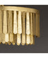 Regalia Semi-Flush Mount Gold Leaf