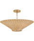 Delia 4-Light Small Convertible Chandelier in Heritage Brass